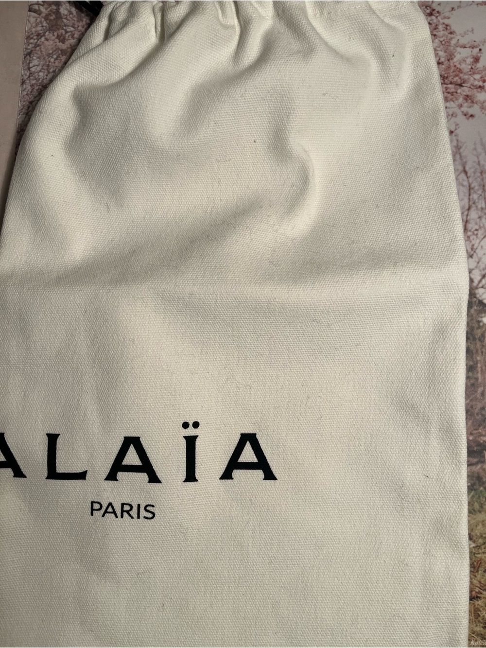 Alaïa Paris Cream Drawstring Dust Bag 🎩 - Picture 2 of 5